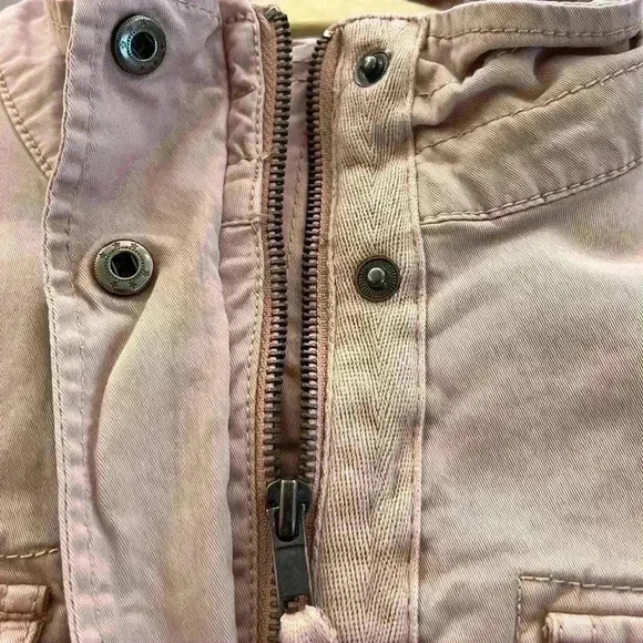 Style & Co Utility Jacket Mocha Rose Women’s Large - Picture 6 of 11